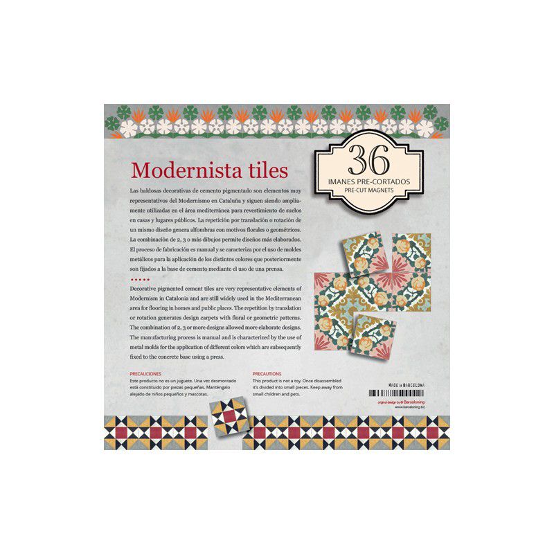 36 Modernist Tiles Magnets