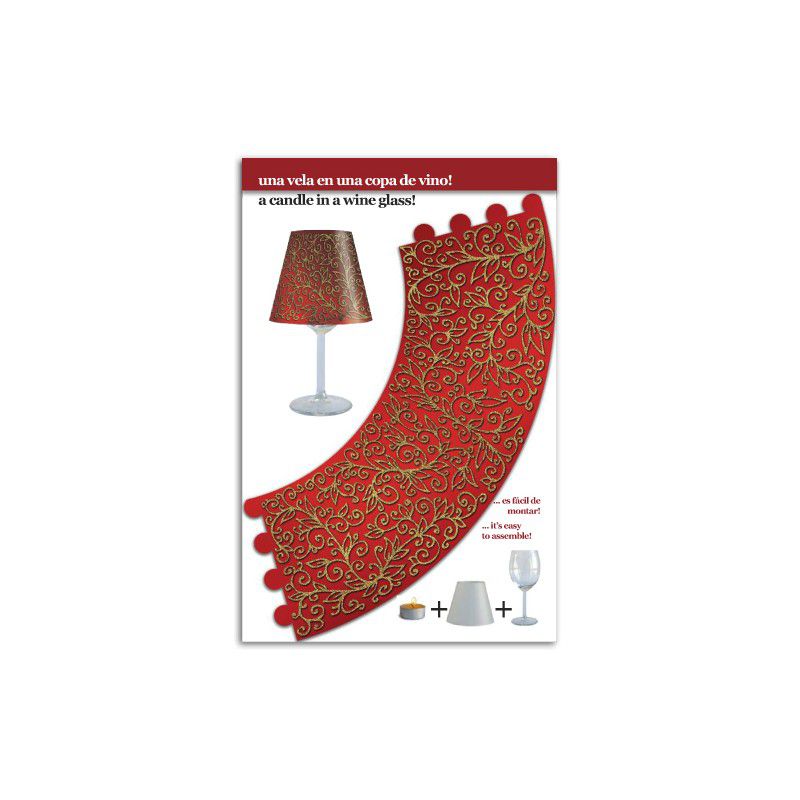 Red & Gold Lampshade
