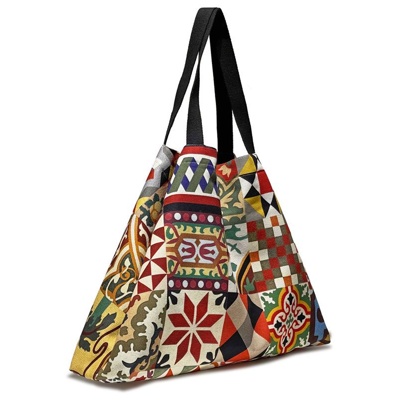 Cotton bag with colorful design