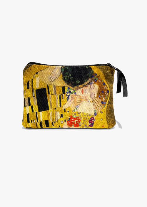 Estuche de algodón con la obra "El Beso" de Gustav Klimt