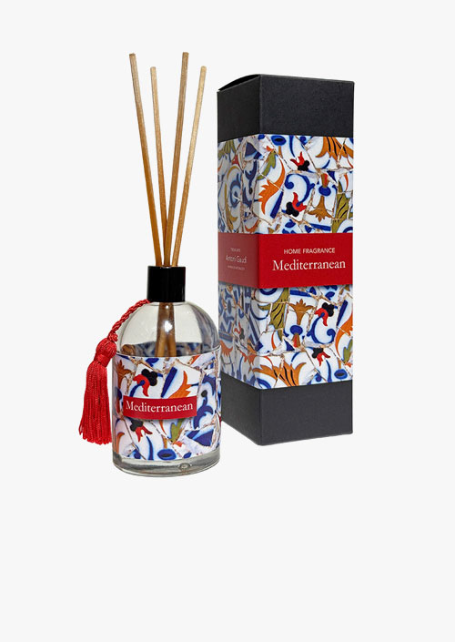 Big Bag Morris Difusor de varillas de ratán con fragancia higo y té verde. Notas vibrantes de hoja de higuera y té verde